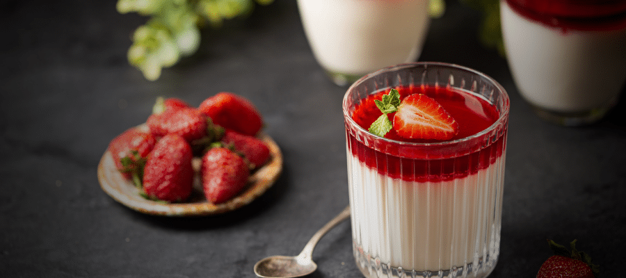 Panna Cotta aux Fruits Rouges